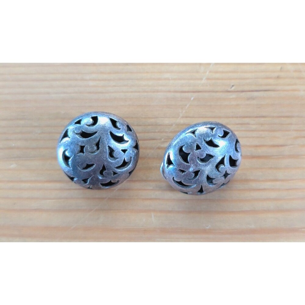 Vintage Lois Hill Sterling Silver 925 Clip On Earrings 8 Grams